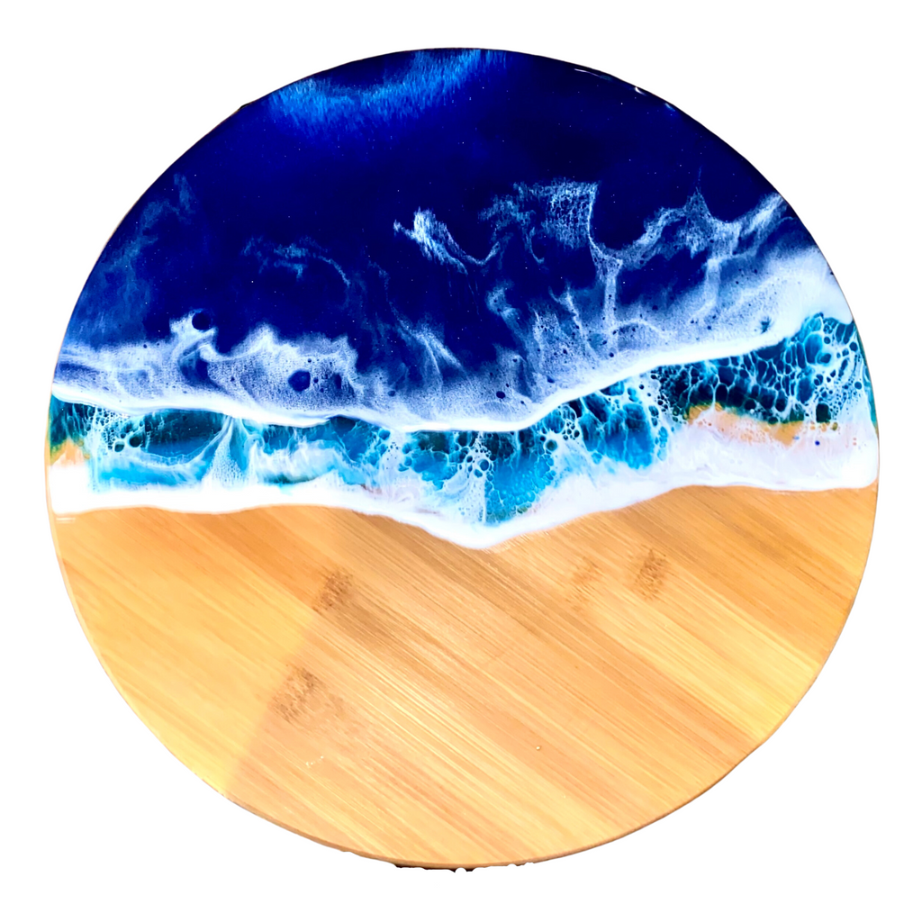 Beach Resin Lazy Susan/Turntable