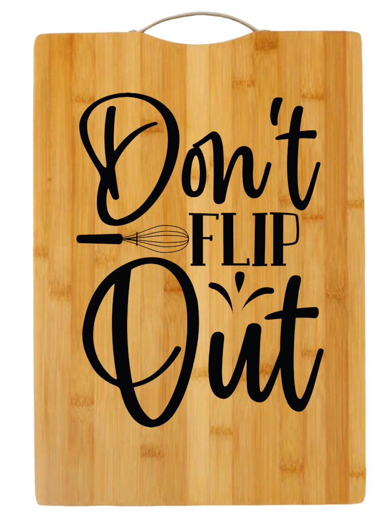 Don't Flip Out | cutting board | charcuterie board cheese | cheese board