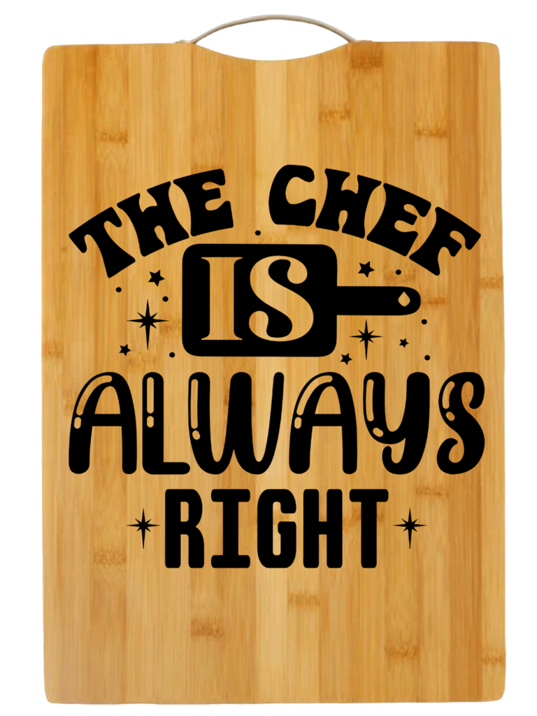 The Chef Is Always Right | cutting board | charcuterie board cheese | cheese board