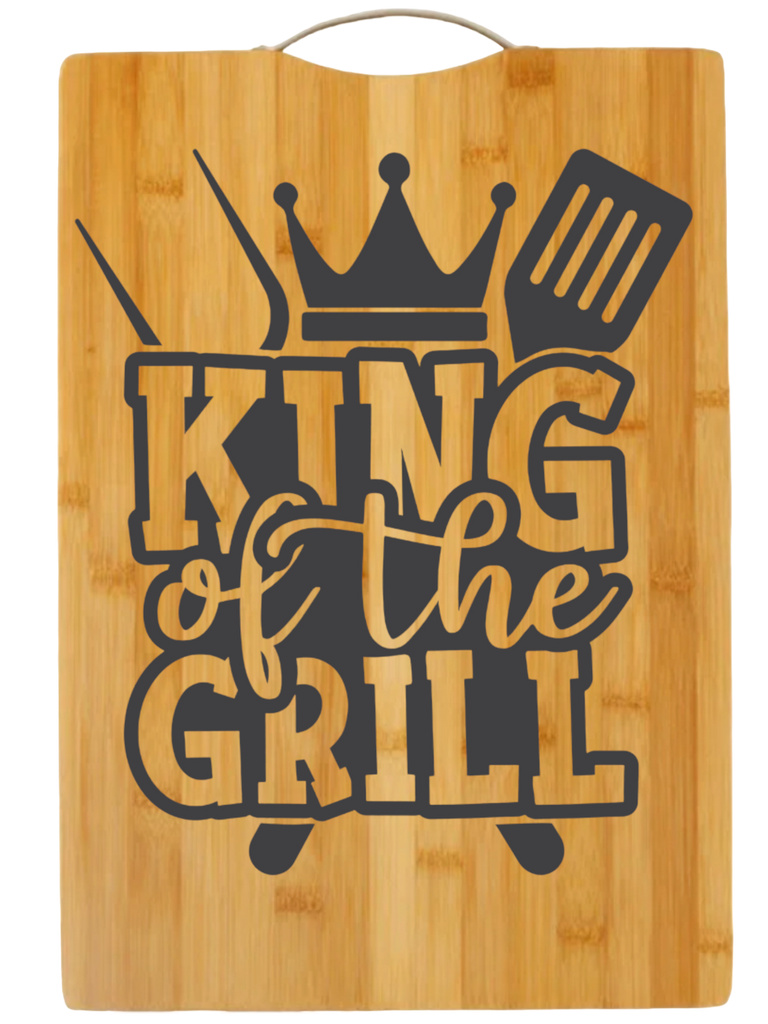 King Of The Grill | cutting board | charcuterie board cheese | cheese board