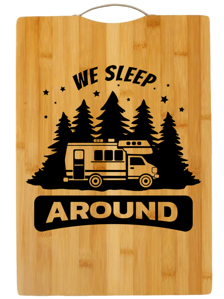 We Sleep Around | cutting board | charcuterie board cheese | cheese board