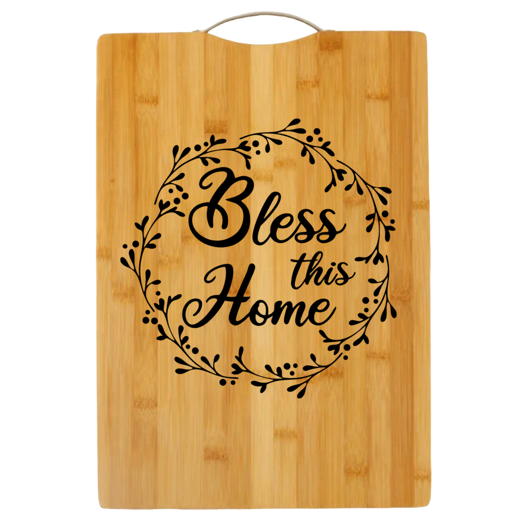 Bless This Home | cutting board | bamboo charcuterie board cheese | cheese board