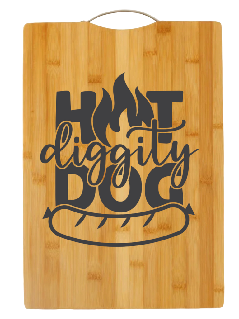 Hot Diggity Dog | cutting board | charcuterie board cheese | cheese board