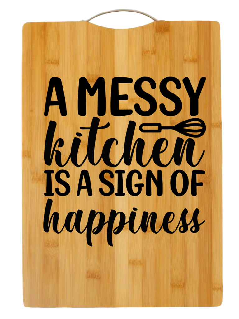 A Messy Kitchen Is A Sign Of Happiness | cutting board | charcuterie board cheese | cheese board