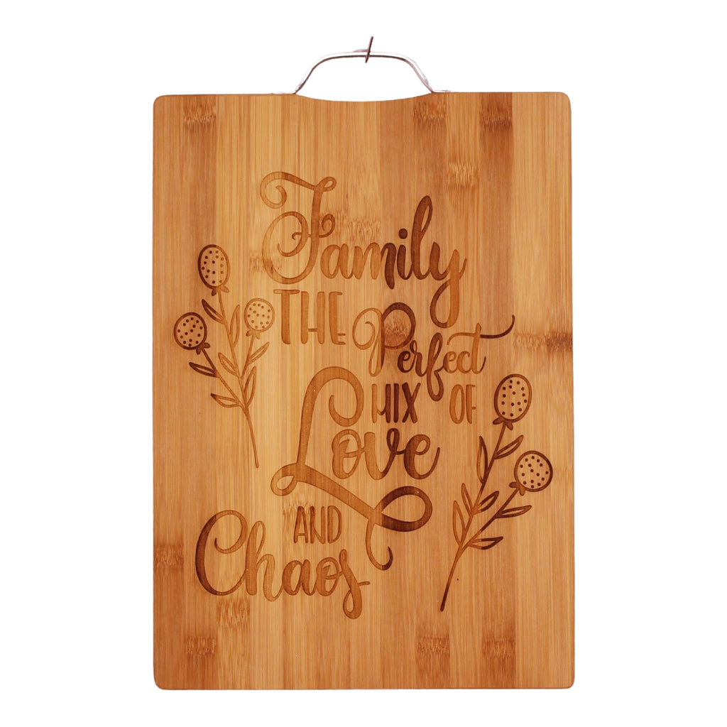 Family The Perfect Mix of Love and Chaos - Cutting Board