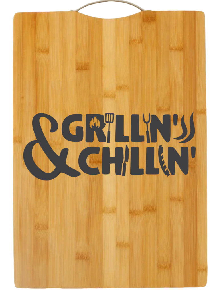 Grillin and Chillin | cutting board | charcuterie board cheese | cheese board