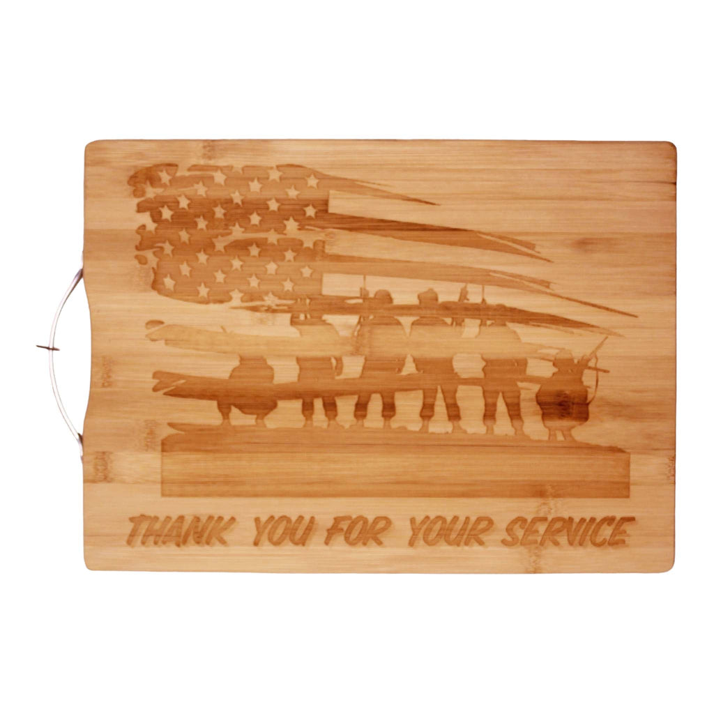 Thank You For Your Service  - Cutting Board - 4th of July, Memorial Day and Veterans Day