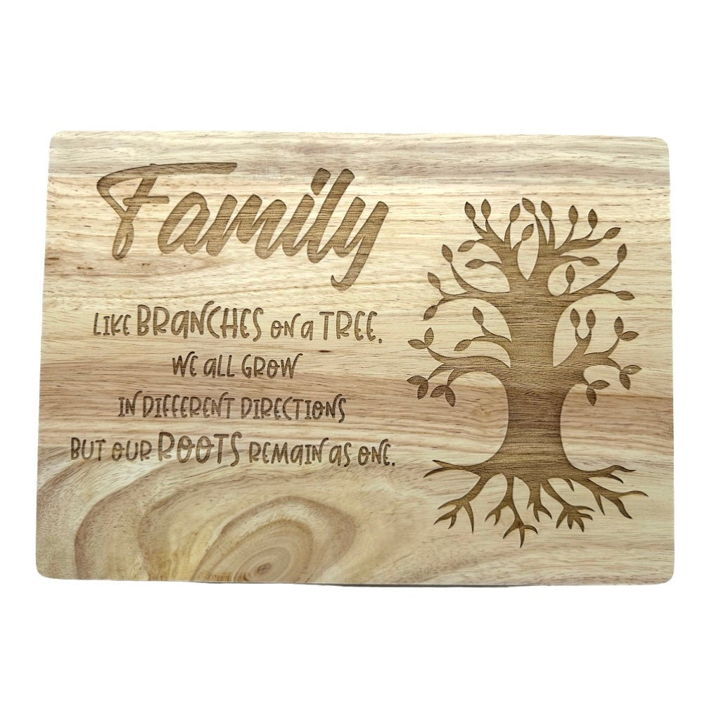 Family are like branches on a tree | cutting board | bamboo charcuterie board cheese | cheese board