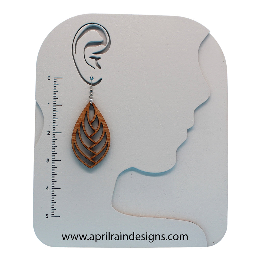 Wood Earrings | Multiple Color Options | Laser Cut