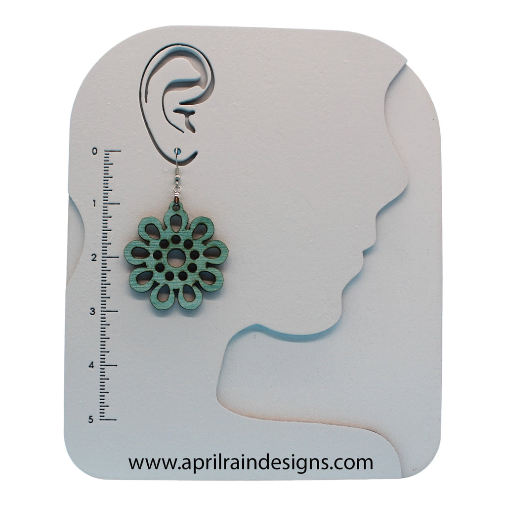 Wood Earrings | Multiple Color Options | Laser Cut