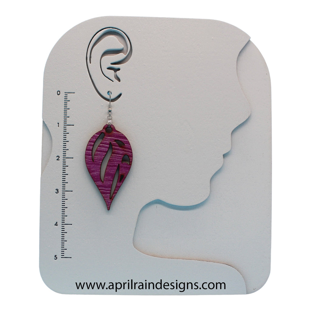 Wood Earrings | Multiple Color Options | Laser Cut