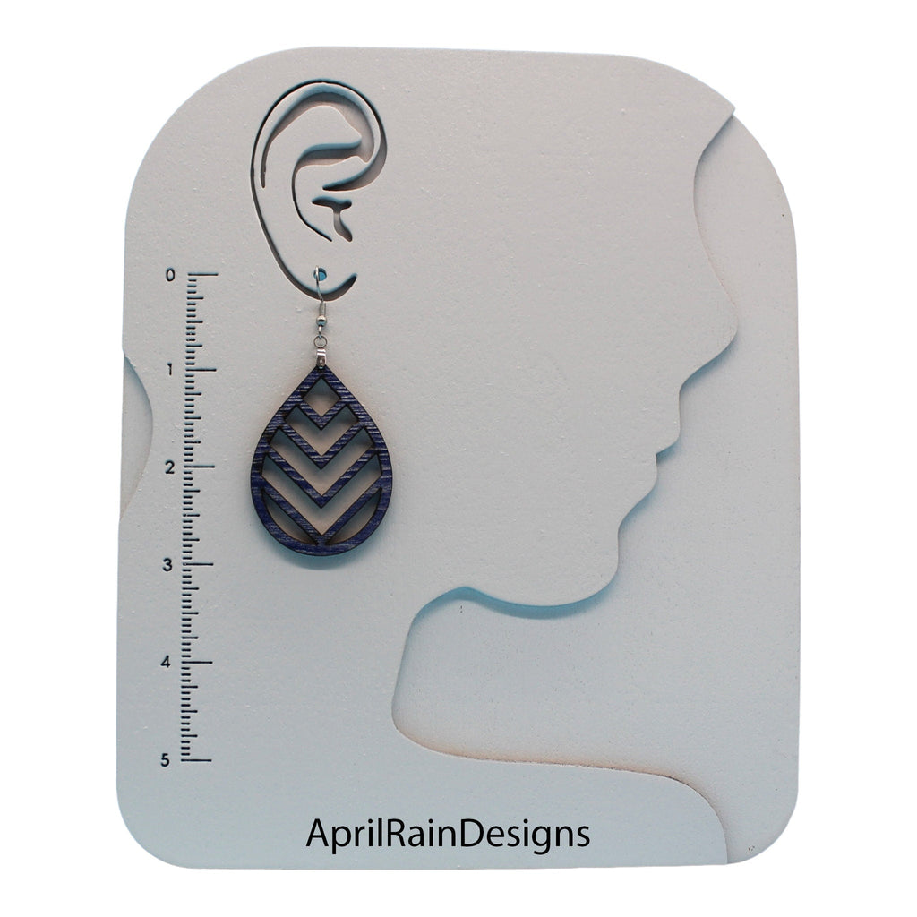 Wood Earrings | Multiple Color Options | Laser Cut