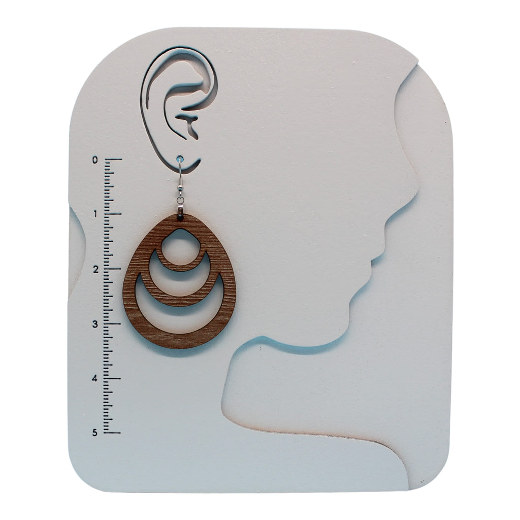 Wood Earrings | Multiple Color Options | Laser Cut