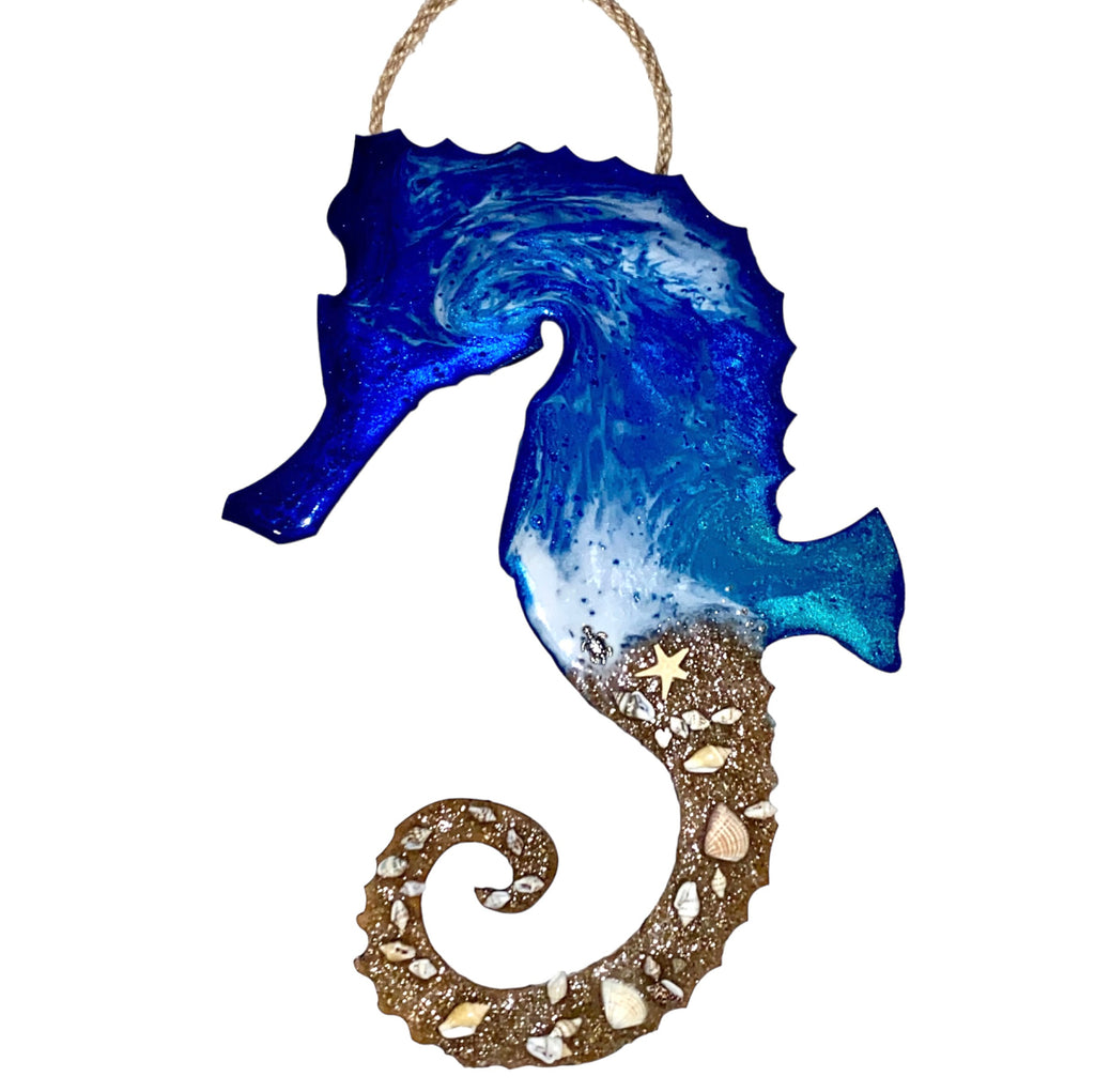 Seahorse Ocean Resin Art