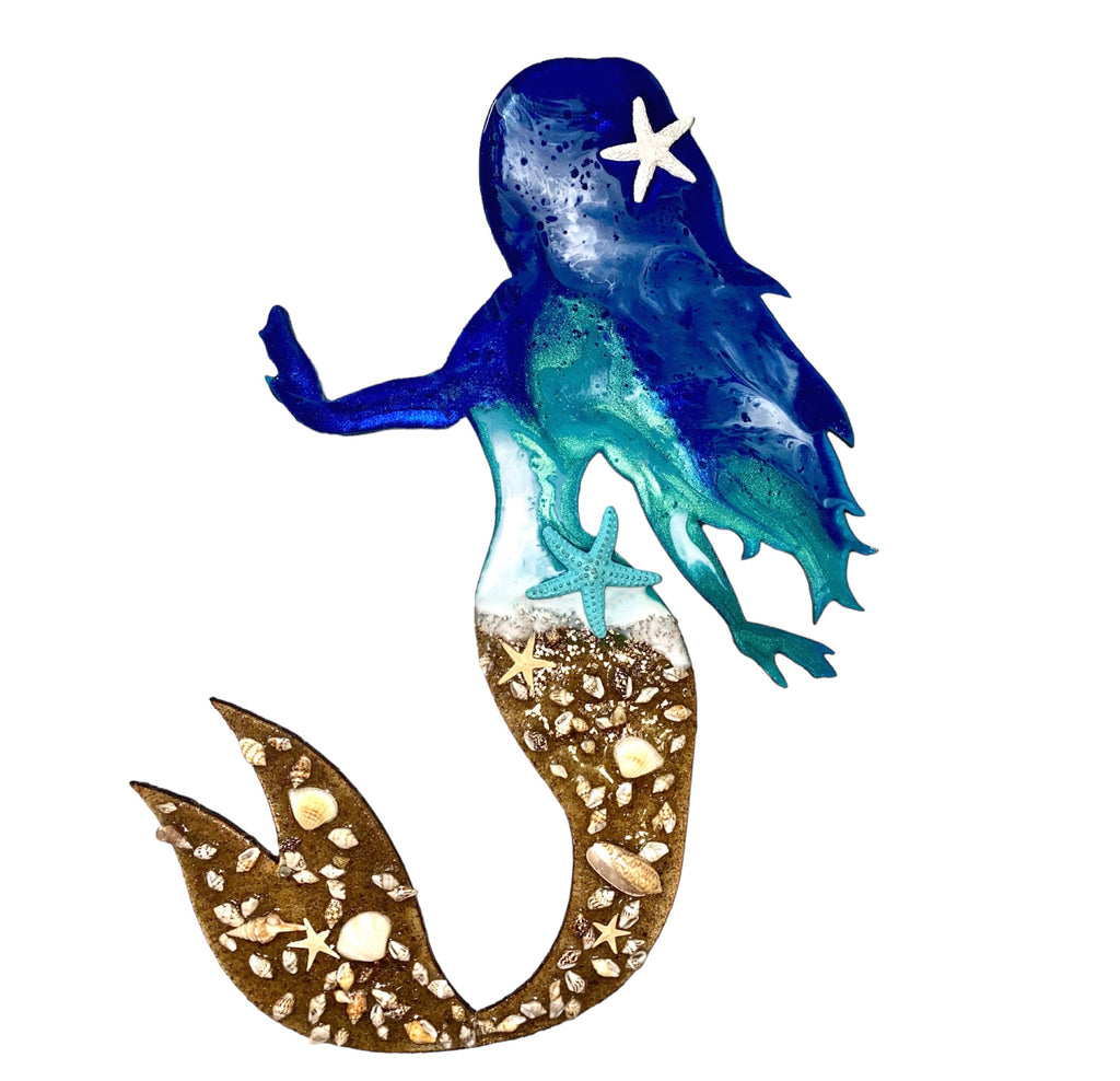 Ocean Mermaid Resin Art